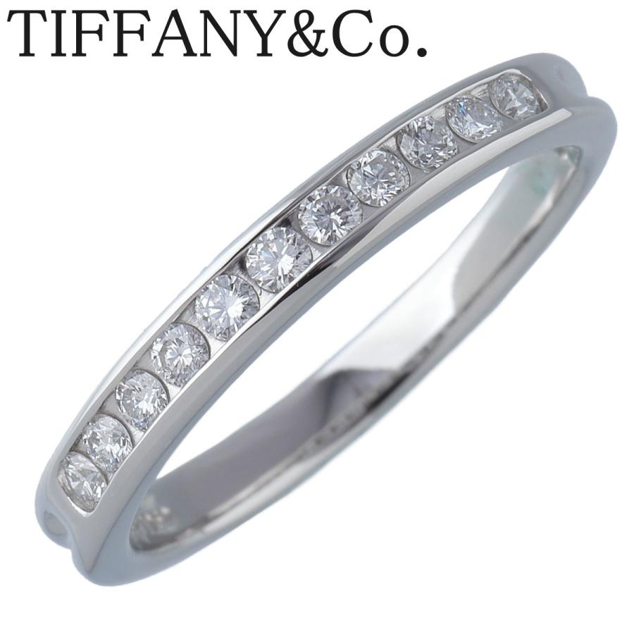 Pt950 ハーフエタニティ ダイヤリング 11号