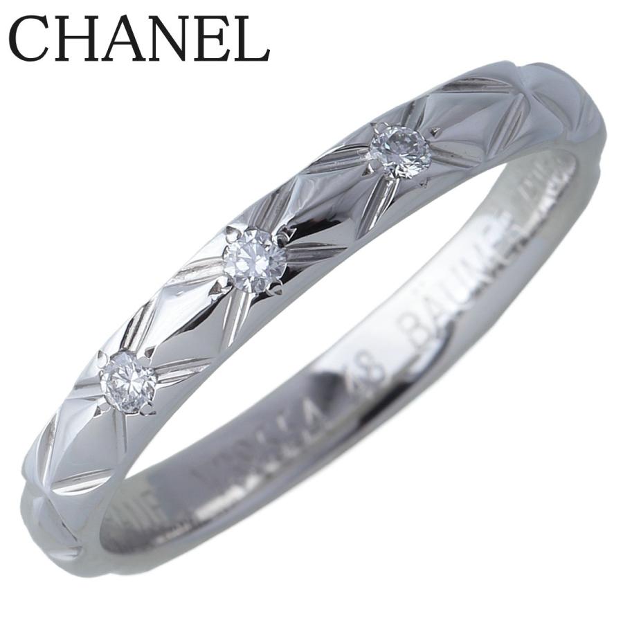 CHANEL シャネル マトラッセ ダイヤ リング スモール #48 3PD CHANEL シャネル マトラッセ ダイヤ リング スモール #48 3PD