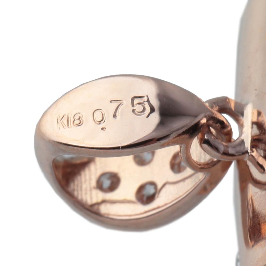 ゆきざき ヨビコ ダイヤ ペンダント 0.75ct K18PG 新品仕上げ済 YOBIKO