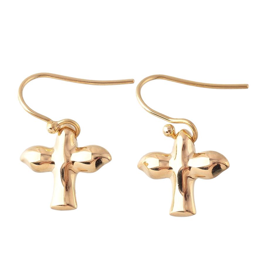 TIFFANY&Co. ティファニー バードクロス ピアス フック 750YG TIFFANY&Co. ティファニー バードクロス ピアス フック 750YG