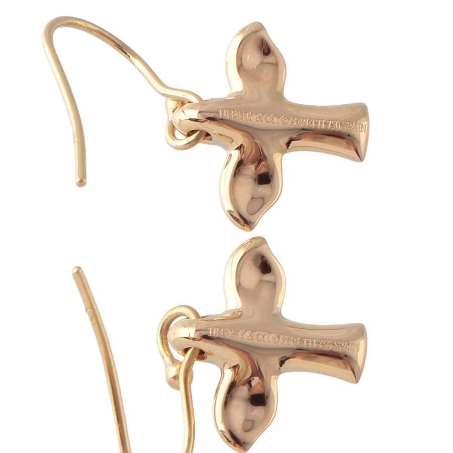 TIFFANY&Co. ティファニー バードクロス ピアス フック 750YG TIFFANY&Co. ティファニー バードクロス ピアス フック 750YG