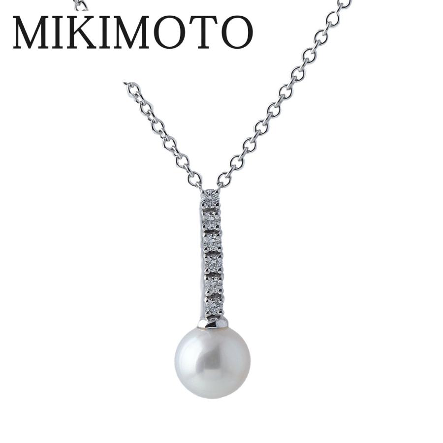 MIKIMOTO ミキモト ダイヤ パール ネックレス アコヤパール8.0mm MIKIMOTO ミキモト ダイヤ パール ネックレス アコヤパール8.0mm