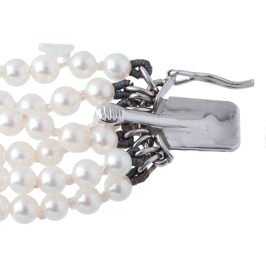 MIKIMOTO（ミキモト） ベビーパール ブレスレット 6連 アコヤパール3.0 
