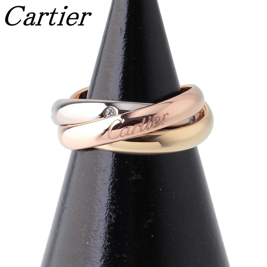 Cartier（カルティエ） ダイヤ リング トリニティ #51 MM 5PD Au750