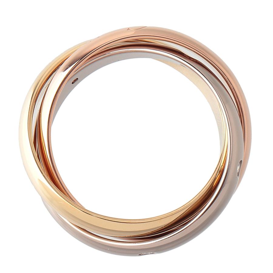 Cartier（カルティエ） ダイヤ リング トリニティ #51 MM 5PD Au750