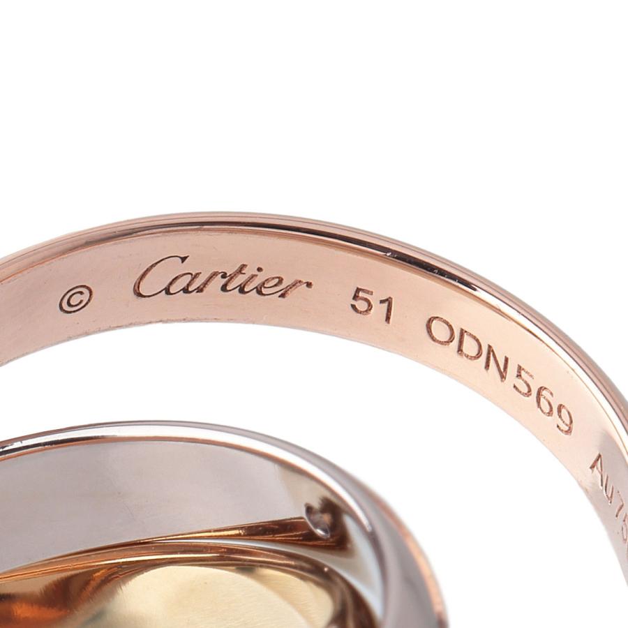 Cartier（カルティエ） ダイヤ リング トリニティ #51 MM 5PD Au750