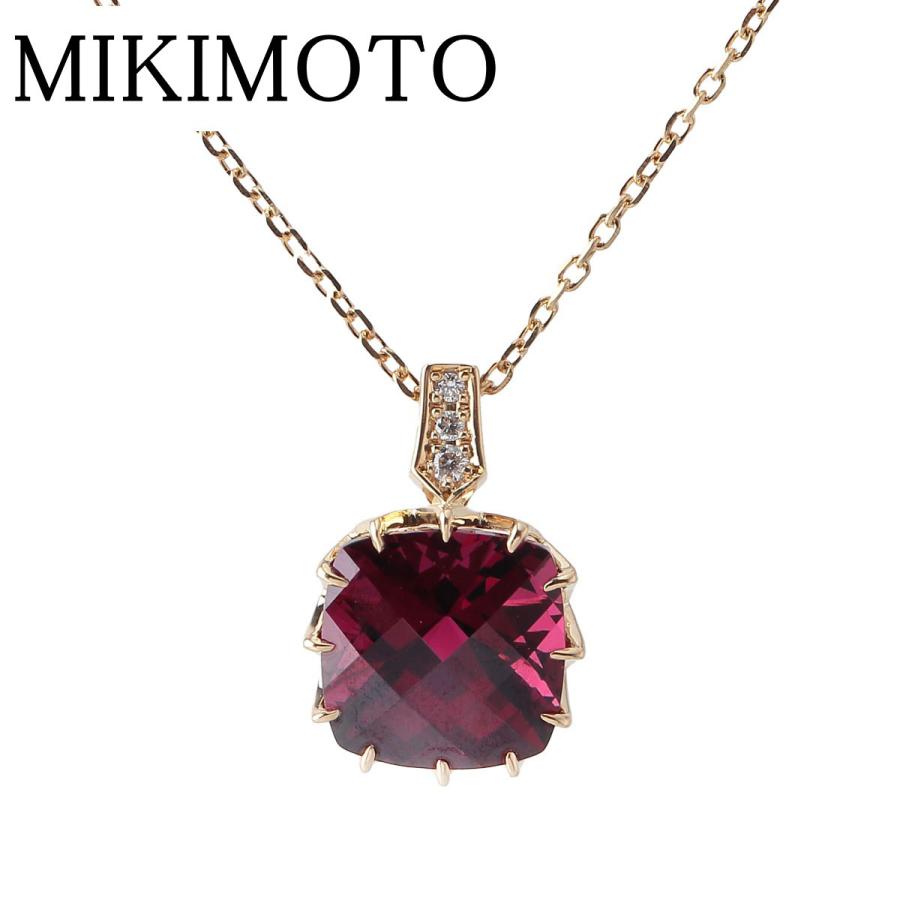 MIKIMOTO ミキモト ガーネット ダイヤ ネックレス ガーネット MIKIMOTO ミキモト ガーネット ダイヤ ネックレス ガーネット