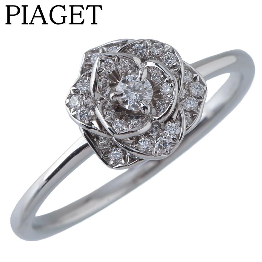 PIAGET ピアジェ ダイヤ リング ローズ 現行モデル #58 Au750WG PIAGET ピアジェ ダイヤ リング ローズ 現行モデル #58 Au750WG