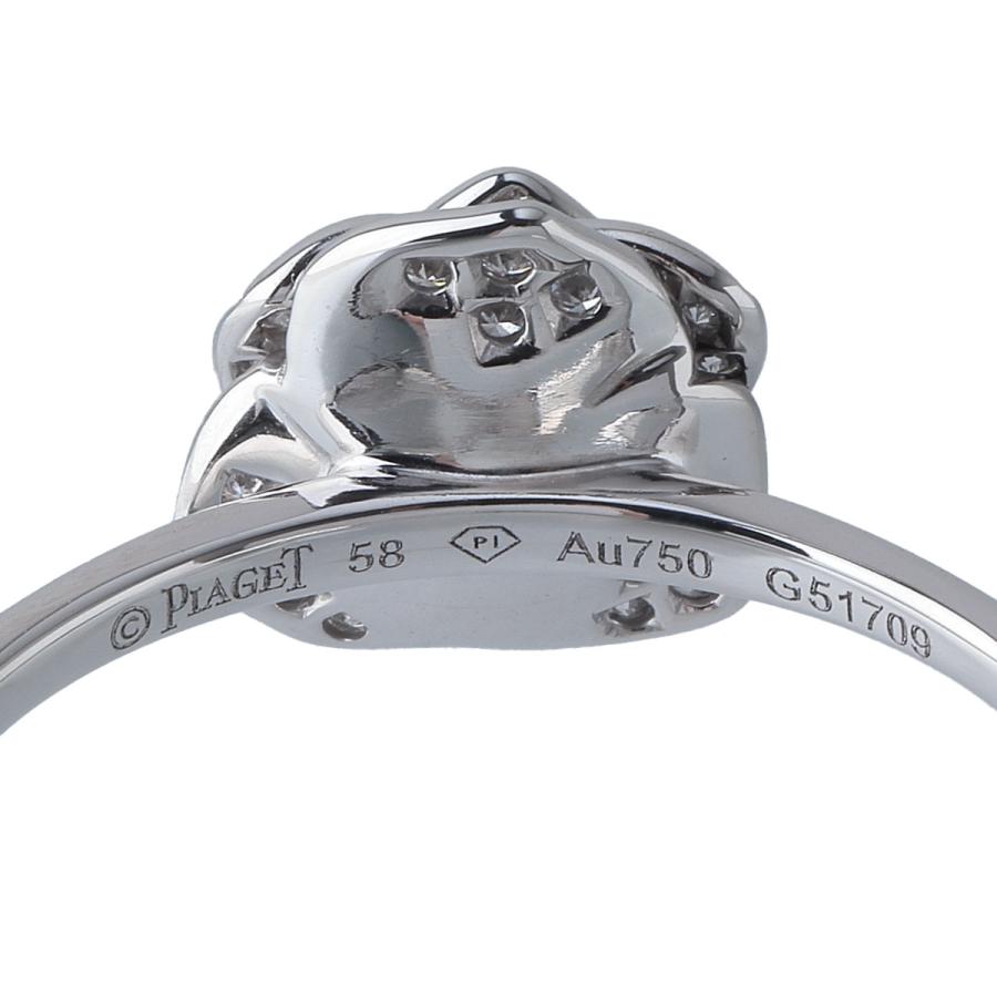 PIAGET ピアジェ ダイヤ リング ローズ 現行モデル #58 Au750WG PIAGET ピアジェ ダイヤ リング ローズ 現行モデル #58 Au750WG