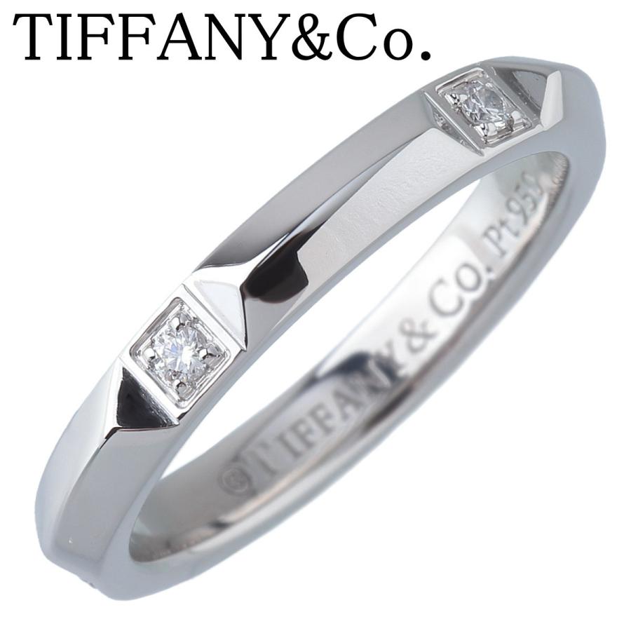今夜で終了■ティファニー■新品仕上■トゥルー ダイヤリング■PT950 TIFFANY&Co.（ティファニー） ダイヤ リング トゥルー バンド 現行
