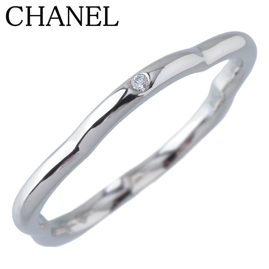CHANEL（シャネル） カメリア ダイヤ リング #56 1PD Au750WG J3219