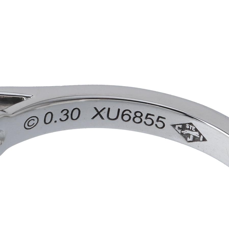 Cartier カルティエ ソリテール リング ダイヤ0.30ct G-VVS2-3EX #50  