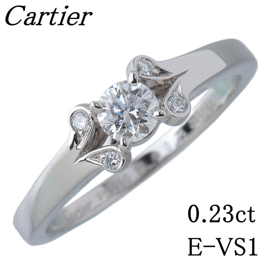 Cartier カルティエ バレリーナ ソリテール リング ダイヤ0.23ct Cartier カルティエ バレリーナ ソリテール リング ダイヤ0.23ct