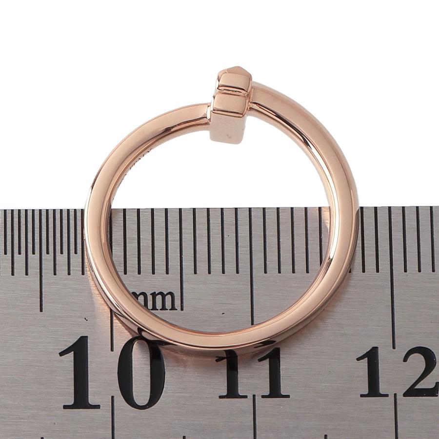 ティファニー ダイヤ リング Tワン ナロー 約8.5号 Au750PG 新品仕上げ  