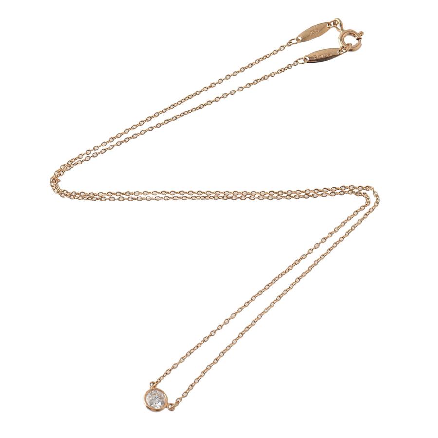 ティファニー シリアルあり バイザヤード ダイヤ ネックレス 約0.2ct  