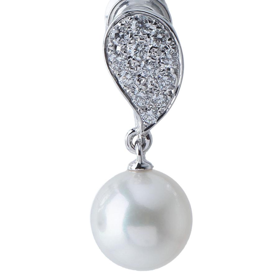MIKIMOTO ミキモト ダイヤ パール イヤリング 現行モデル PE MIKIMOTO ミキモト ダイヤ パール イヤリング 現行モデル PE