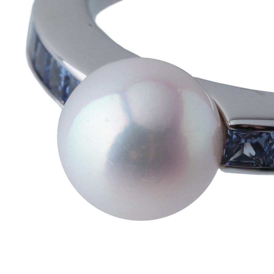 MIKIMOTO ミキモト パール サファイア リング アコヤ真珠8.0mm MIKIMOTO ミキモト パール サファイア リング アコヤ真珠8.0mm