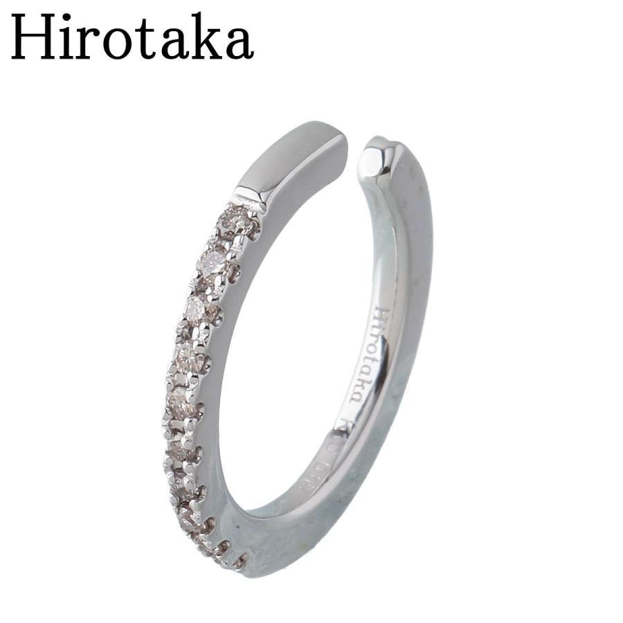 Hirotaka イヤーカフK10WG×ダイヤモンド - イヤーカフ・イヤーフック