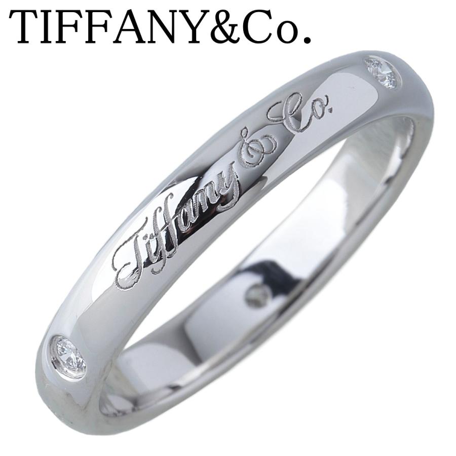 TIFFANY&Co. ティファニー ダイヤ リング ノーツ ルシダ 3PD 9号 幅3.0  