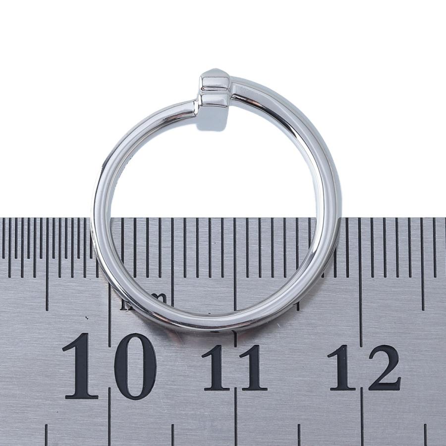 レアー正規品Tiffany & Co.Ｋ18WＧ750ダイヤ入り TIFFANY&Co.（ティファニー） ダイヤ リング Tワン ナロー 約11号