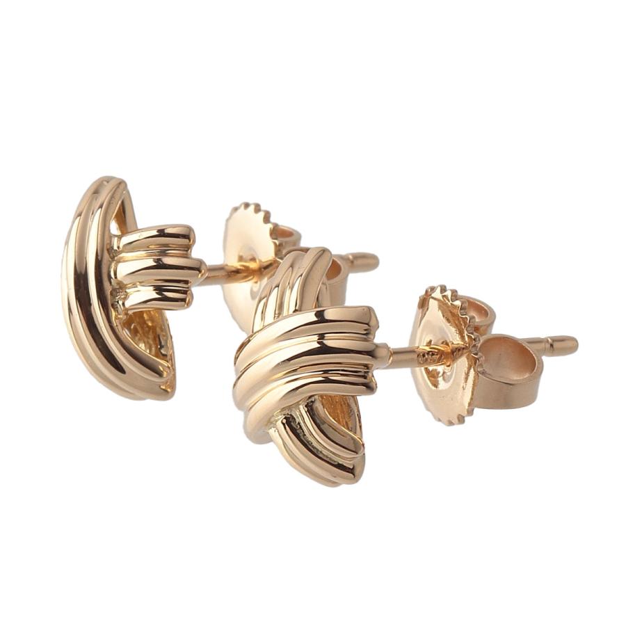 TIFFANY&Co.（ティファニー） シグネチャー ピアス 750YG 新品仕上げ済