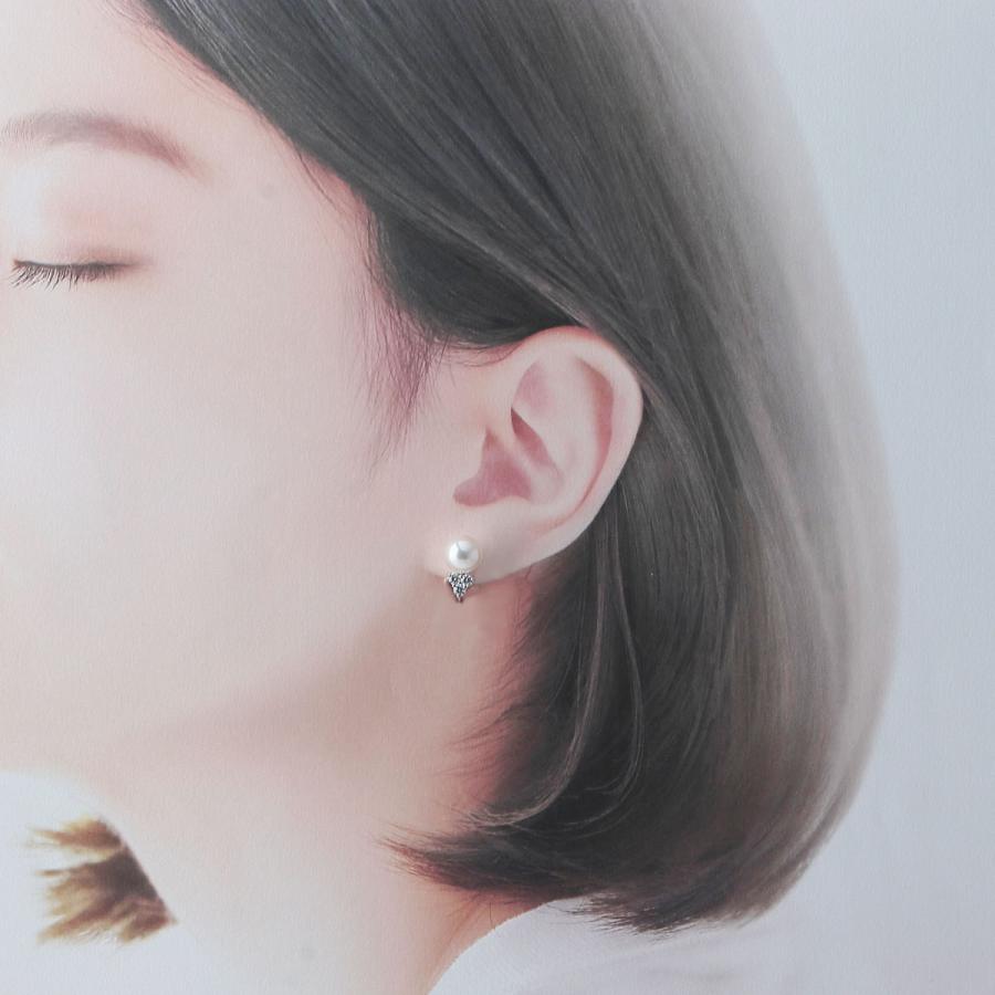MIKIMOTO ミキモト ダイヤ パール イヤリング 現行モデル PE-992MU型 