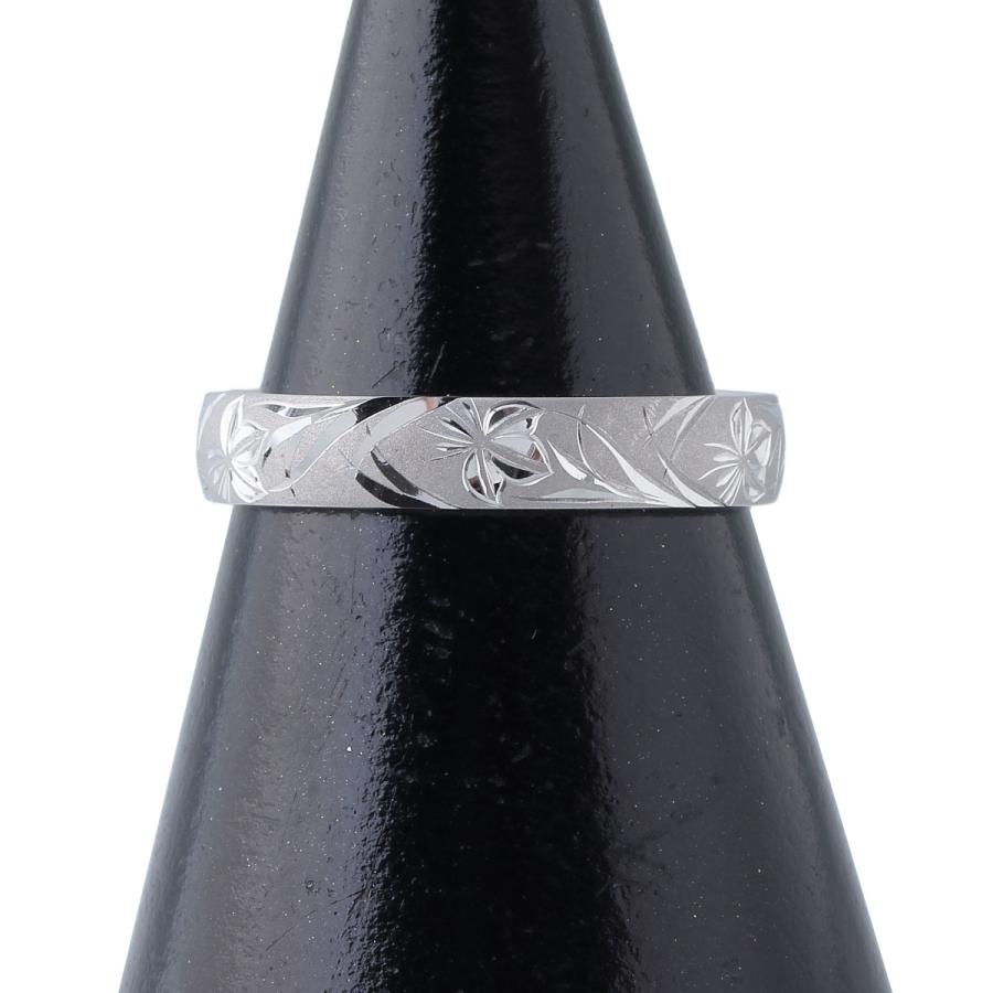 俄 マリッジ リング あいの風 16号 幅4.2mm Pt950 花匠の彫 新品 俄 マリッジ リング あいの風 16号 幅4.2mm Pt950 花匠の彫 新品