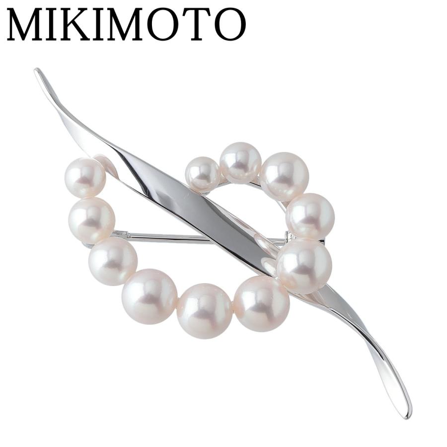 MIKIMOTO ミキモト パール ブローチ サークル アコヤパール4.1mm MIKIMOTO ミキモト パール ブローチ サークル アコヤパール4.1mm