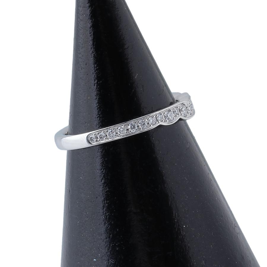 俄（NIWAKA） ダイヤ リング 花麗 ハーフ エタニティ 10号 Pt950 箱