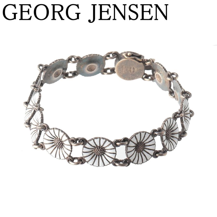 ジョージジェンセン デイジー ブレスレット エナメル 約19.5cm  