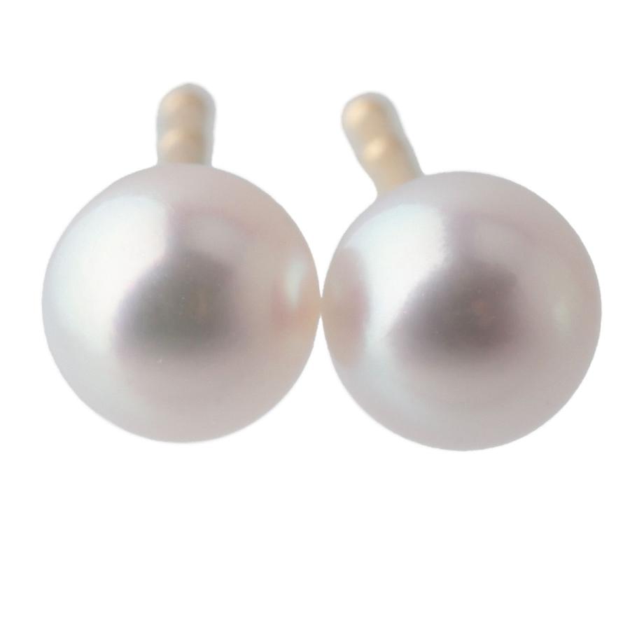 MIKIMOTO（ミキモト） パール ピアス アコヤパール4.9mm K18YG 美品