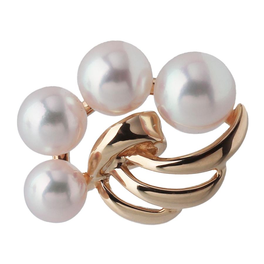 MIKIMOTO（ミキモト） パール ピアス アコヤパール3.7mm〜4.8mm K18YG