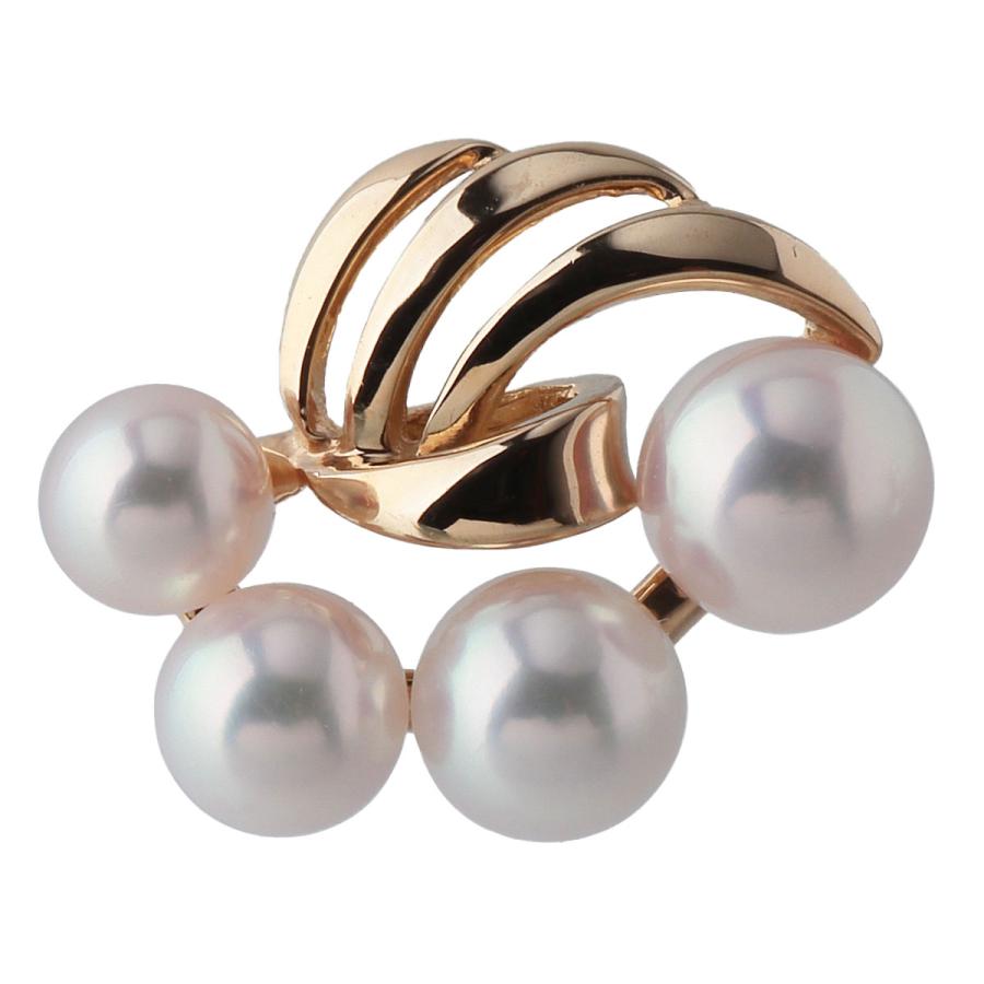 MIKIMOTO（ミキモト） パール ピアス アコヤパール3.7mm〜4.8mm K18YG