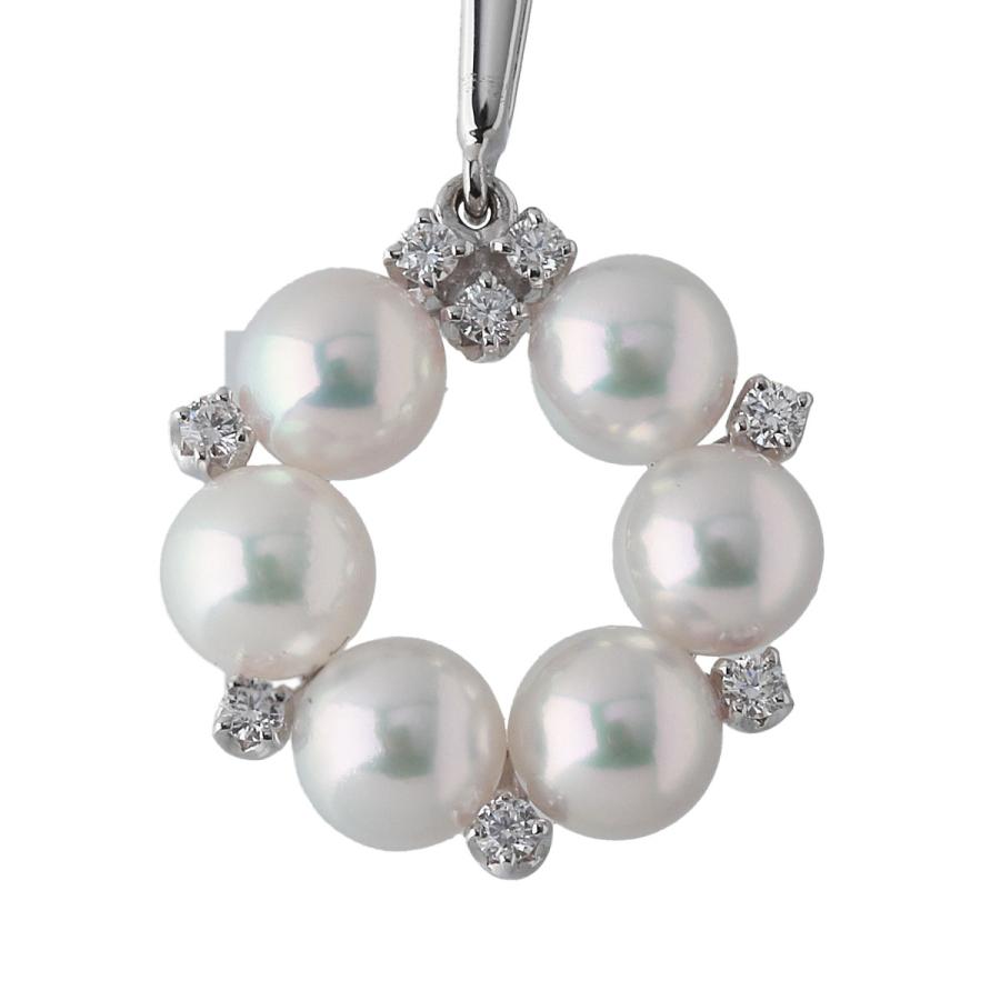 MIKIMOTO（ミキモト） ダイヤ パール ネックレス PP-10990AU型 アコヤ