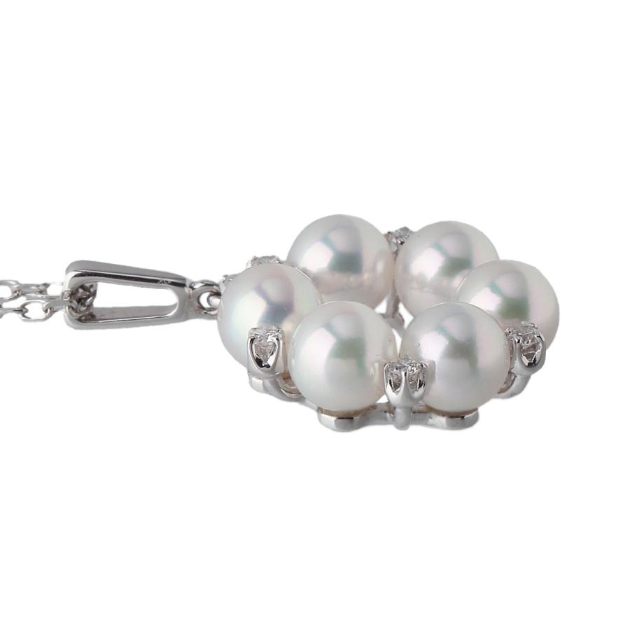 MIKIMOTO（ミキモト） ダイヤ パール ネックレス PP-10990AU型 アコヤ
