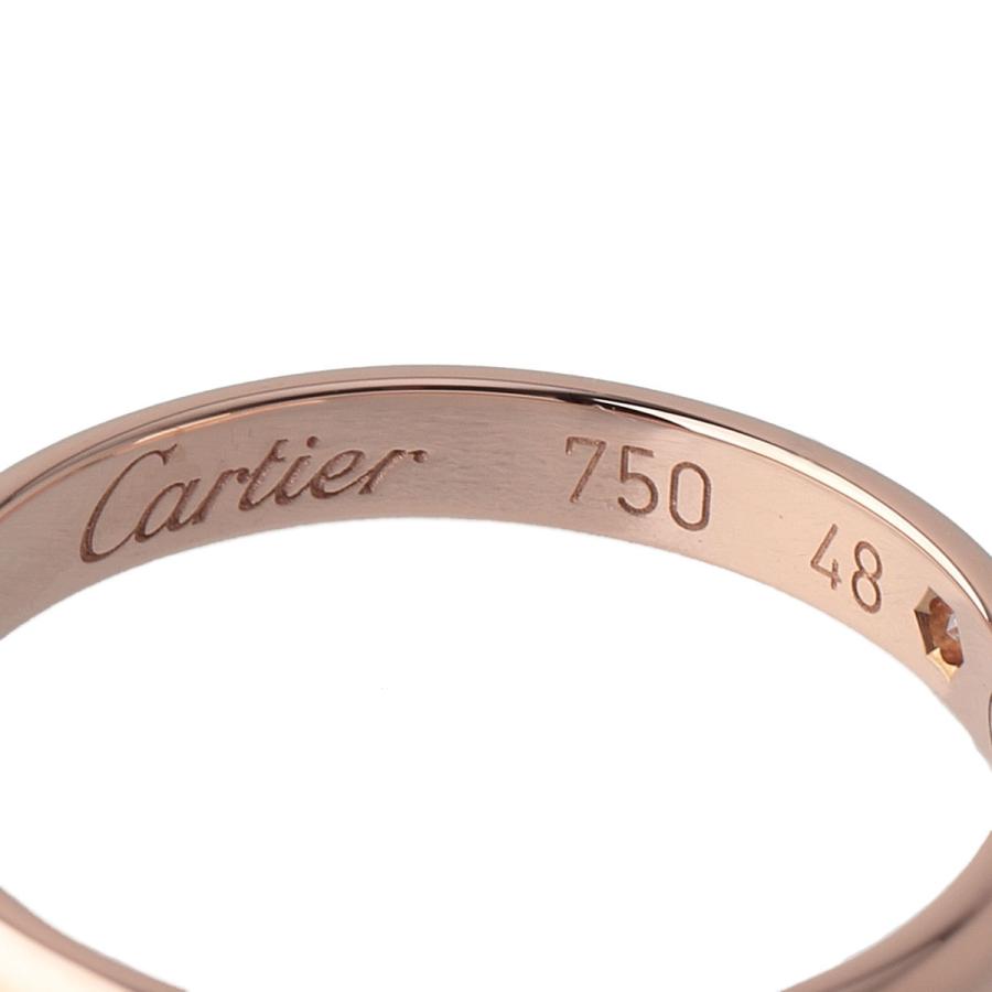 Cartier カルティエ ダイヤ リング 1895 ウェディング 1PD #48 幅2.4mm 
