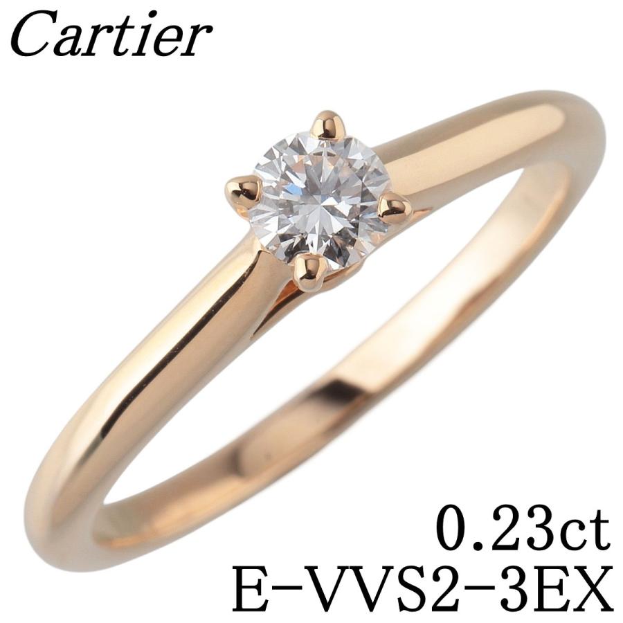 Cartier（カルティエ） ソリテール リング ダイヤ0.23ct E-VVS2-3EX