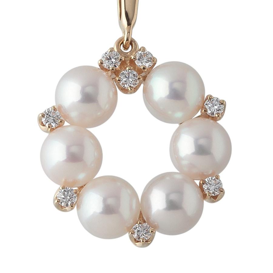 MIKIMOTO（ミキモト） ダイヤ パール ネックレス サークル PP-10990AK
