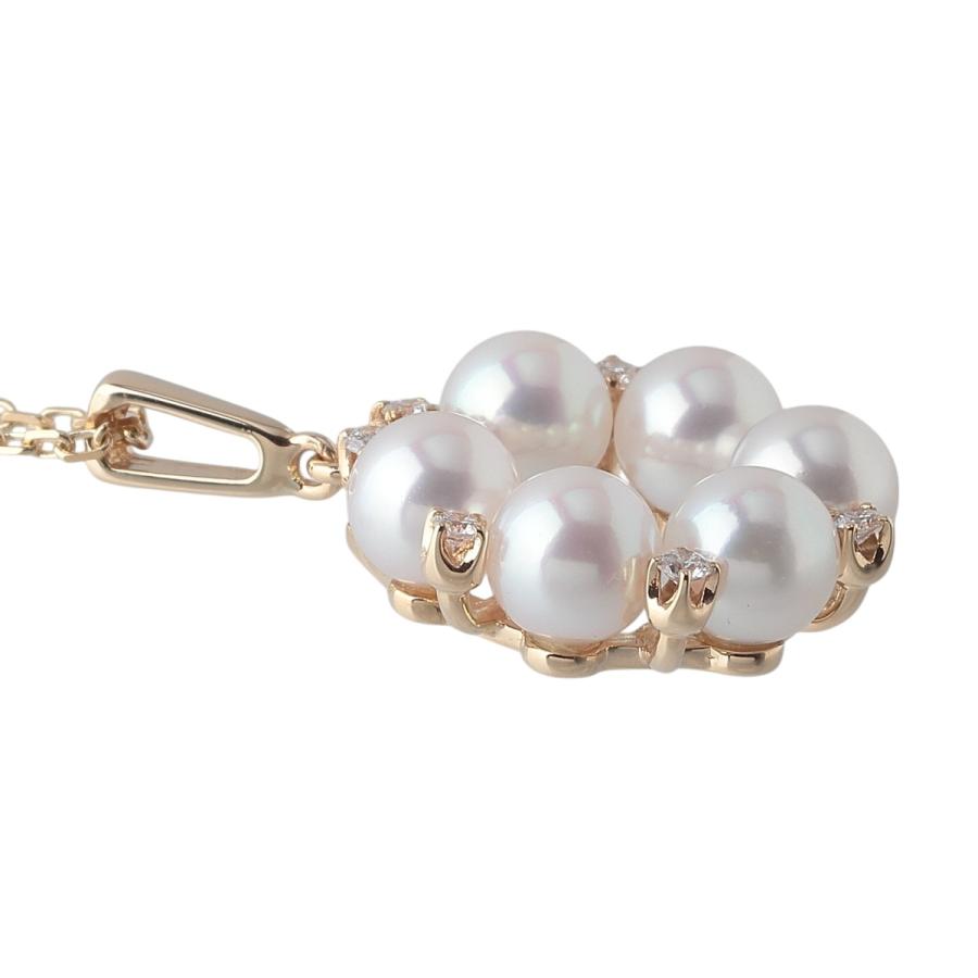 MIKIMOTO（ミキモト） ダイヤ パール ネックレス サークル PP-10990AK