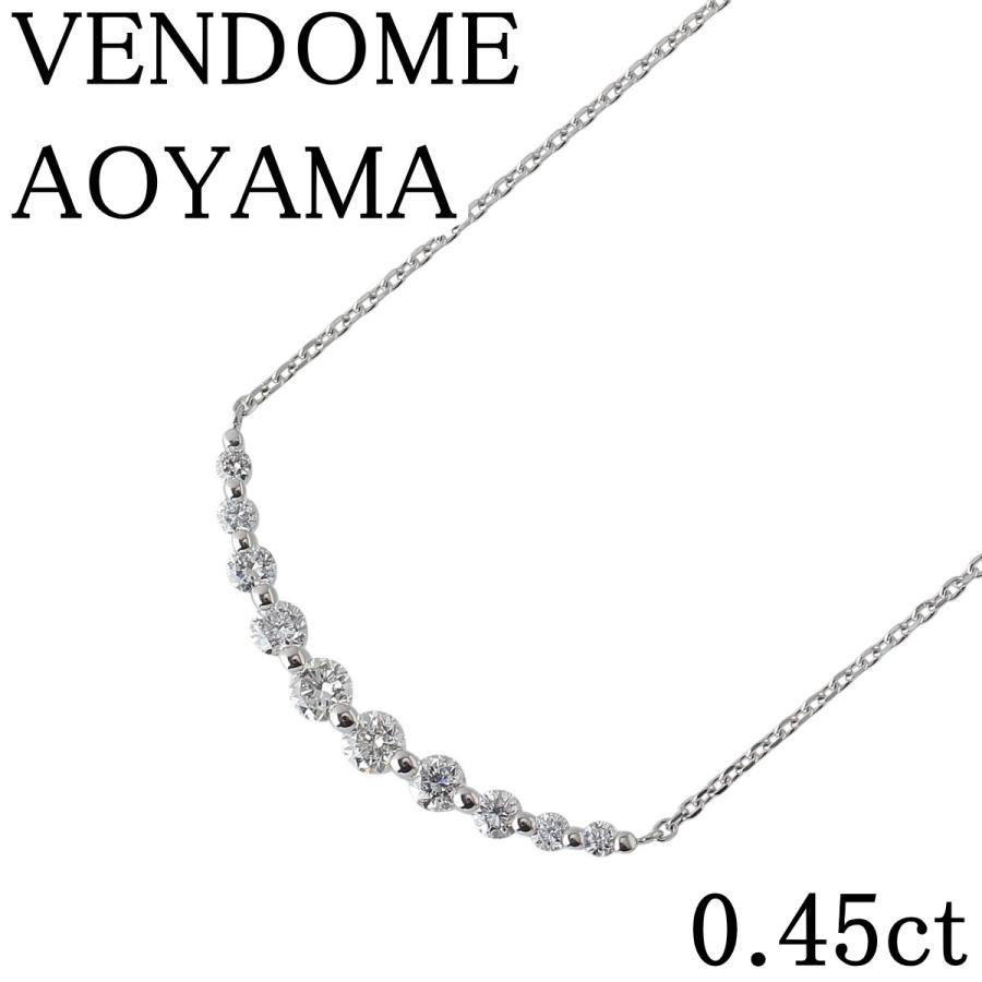 ヴァンドーム青山ダイヤモンドリュールネックレス プラチナネックレス