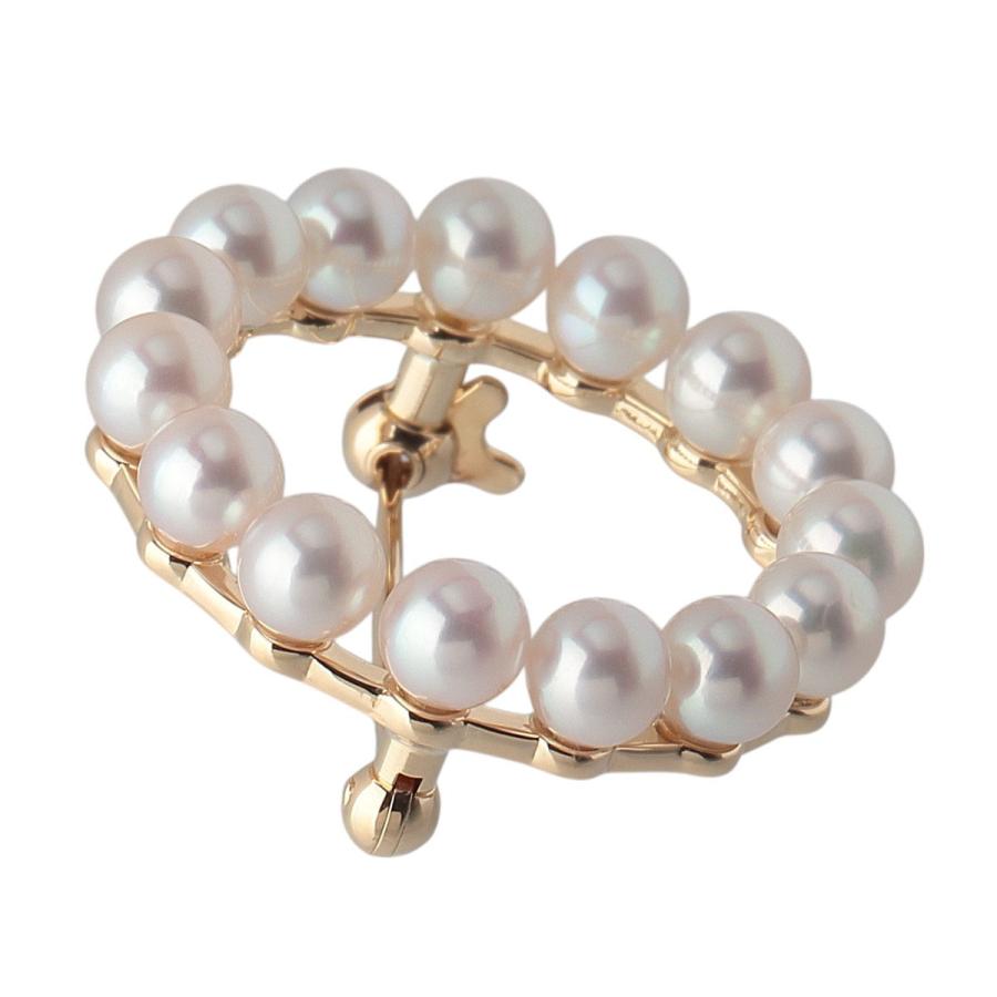 MIKIMOTO ミキモト パール サークル ブローチ アコヤパール4.4mm MIKIMOTO ミキモト パール サークル ブローチ アコヤパール4.4mm