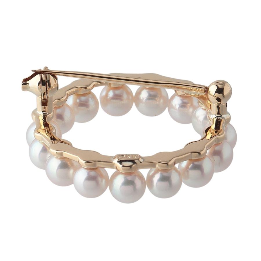 MIKIMOTO ミキモト パール サークル ブローチ アコヤパール4.4mm MIKIMOTO ミキモト パール サークル ブローチ アコヤパール4.4mm