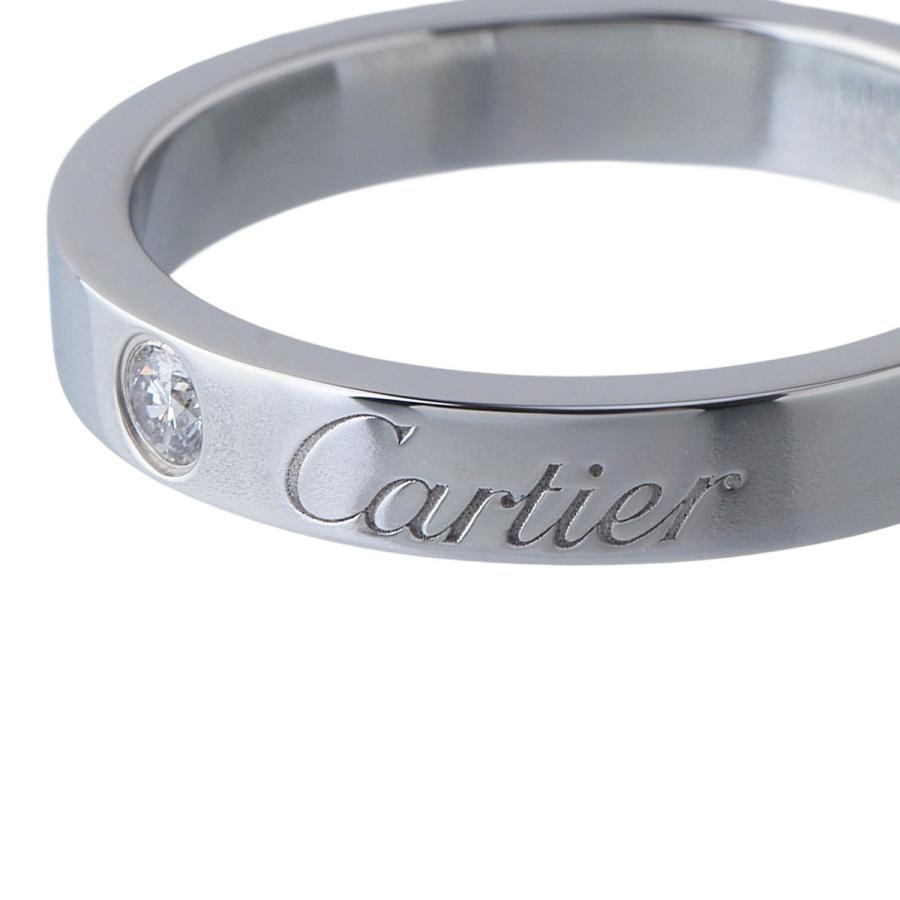 Cartier カルティエ ダイヤ リング エングレーブド Cドゥカルティエ