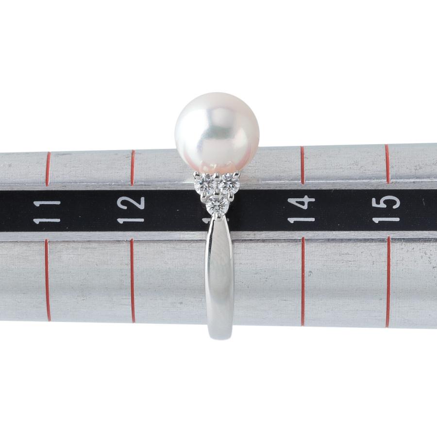 MIKIMOTO ミキモト パール ダイヤ リング 現行モデル アコヤ MIKIMOTO ミキモト パール ダイヤ リング 現行モデル アコヤ