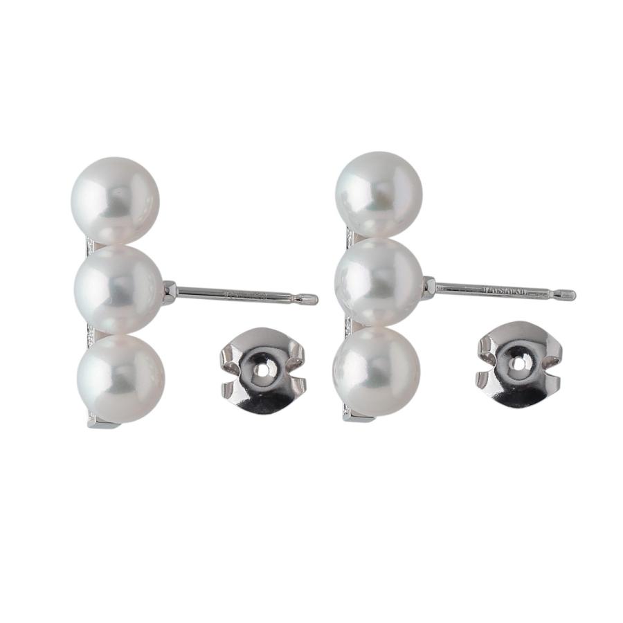 TASAKI タサキ パール ダイヤ ピアス バランスネオ 6.5mm 0.09ct TASAKI タサキ パール ダイヤ ピアス バランスネオ 6.5mm 0.09ct