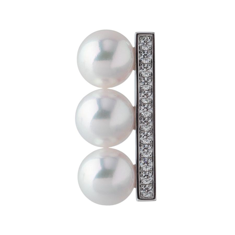 TASAKI タサキ パール ダイヤ ピアス バランスネオ 6.5mm 0.09ct TASAKI タサキ パール ダイヤ ピアス バランスネオ 6.5mm 0.09ct
