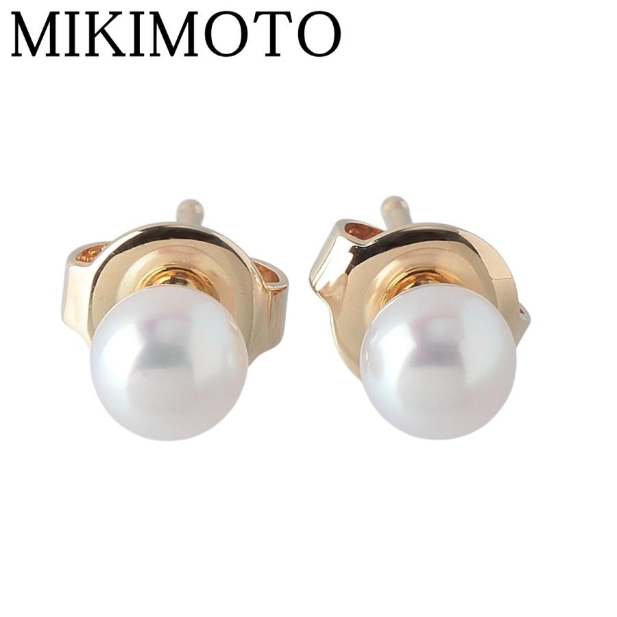 ミキモト パール ピアス アコヤパール4.8mm K18YG【21743】 ミキモト パール ピアス アコヤパール4.8mm K18YG【21743】