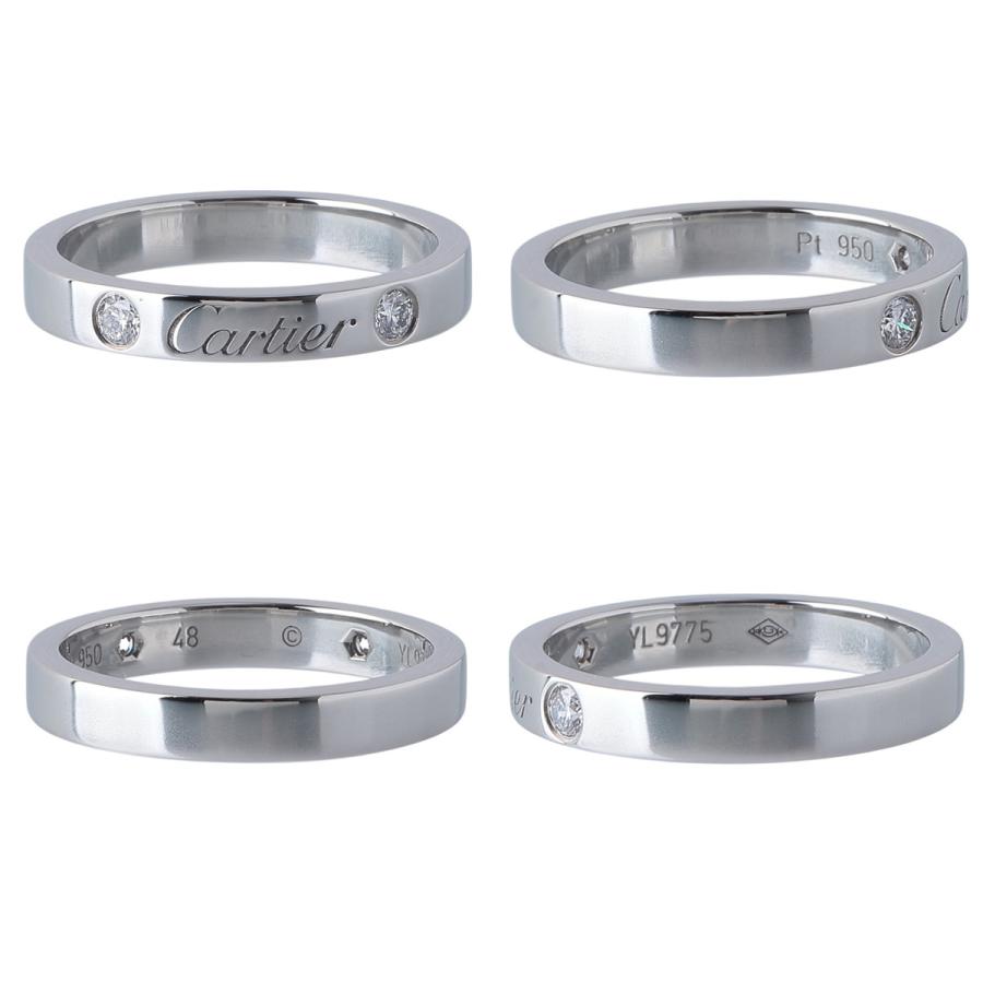 Cartier カルティエ ダイヤ リング エングレーブド Cドゥカルティエ  