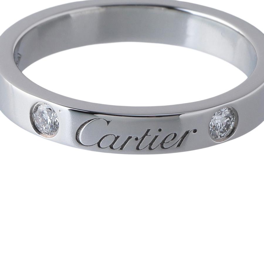 Cartier カルティエ ダイヤ リング エングレーブド Cドゥカルティエ  