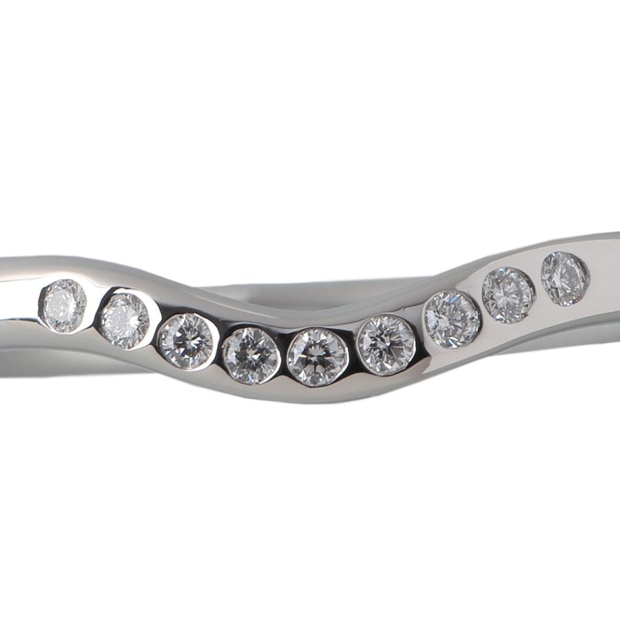 TIFFANY&Co. ティファニー ダイヤ リング カーブド 9PD 13号 幅2.2mm  